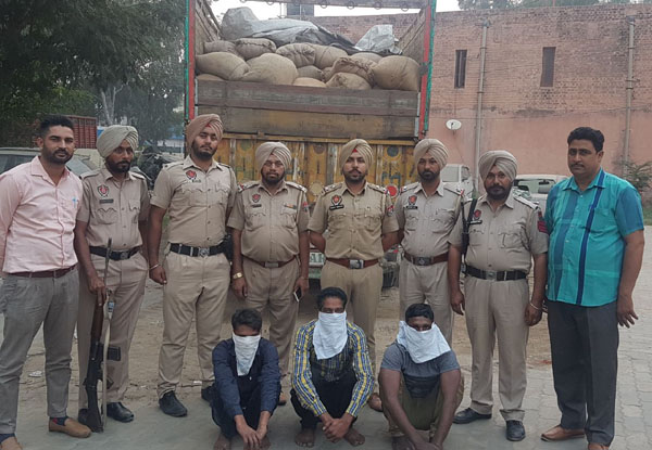 ਚੋਰੀ ਦੀਆਂ 400 ਬੋਰੀਆਂ ਜੀਰੀ ਸਮੇਤ 3 ਗ੍ਰਿਫਤਾਰ