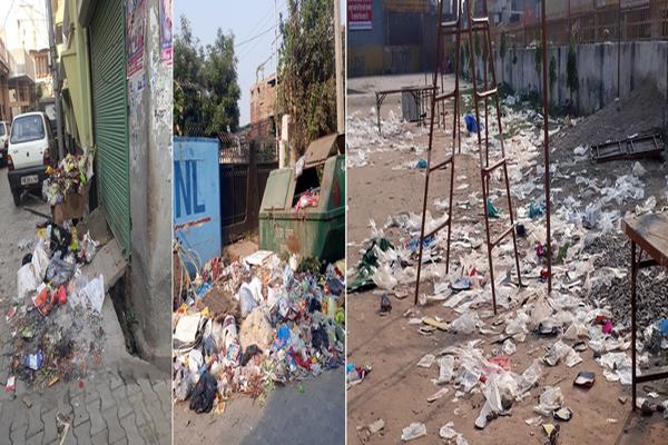 apart from pollution due to firecrackers  increase in dirt also