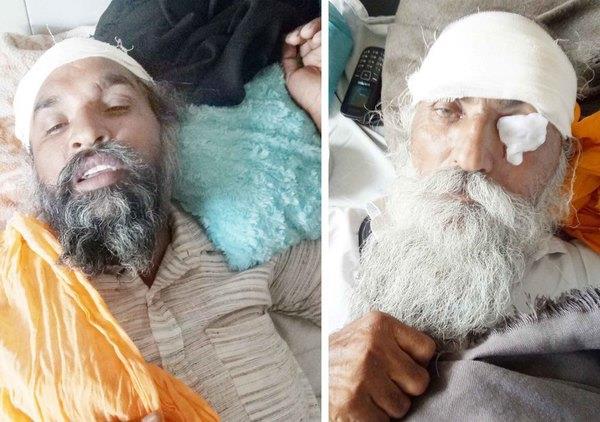 two family members raided the children running crackers  2 injured