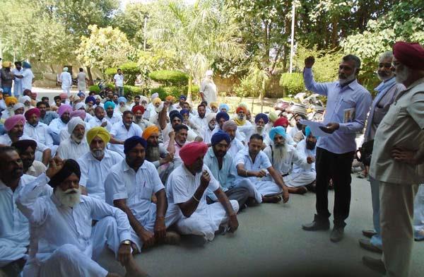 all india kisan sabha d  was the protest demonstration office