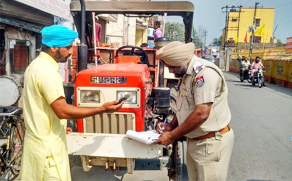 traffic police cut invoice