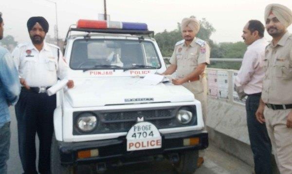 traffic police traffic police train flyover
