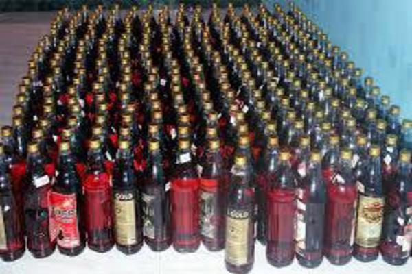 240 bottles of alcohol recovered