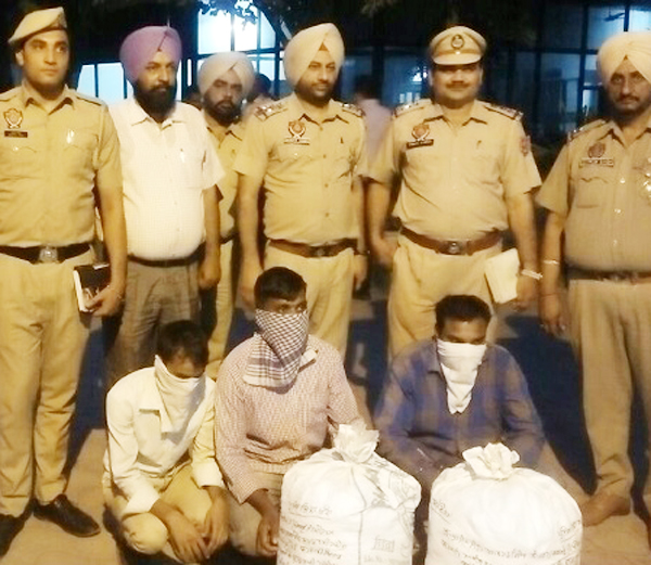 40 ਕਿਲੋ ਗਾਂਜਾ ਅਤੇ ਜਾਅਲੀ ਨੰਬਰ ਪਲੇਟਾਂ ਸਮੇਤ 3 ਕਾਬੂ