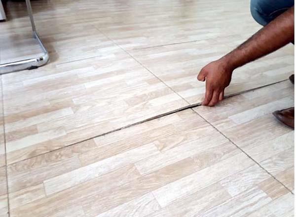 s  d  m  the cracks in the office building