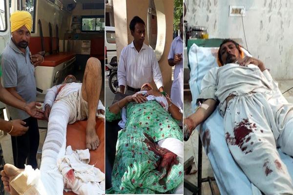 the husband and wife and the son were seriously injured