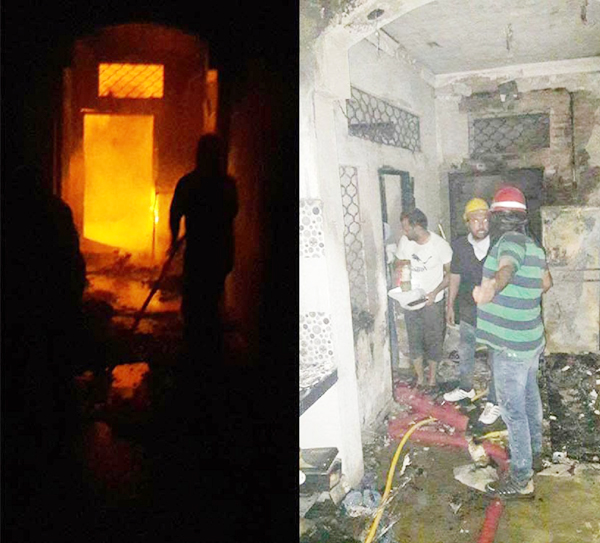 ਘਰ ''ਚ ਅੱਗ ਲੱਗਣ ਨਾਲ ਲੱਖਾਂ ਦਾ ਸਾਮਾਨ ਸੜਿਆ