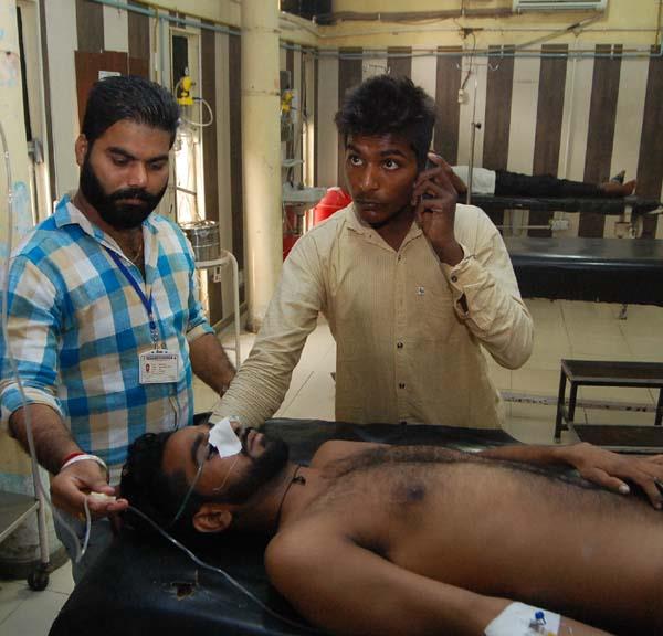 a debt stricken person swallowed poison