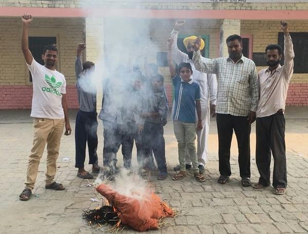 the protest done against the closure of the school