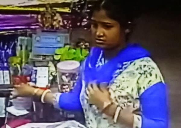the woman was stolen from the shop  was c c t v even capture in camera