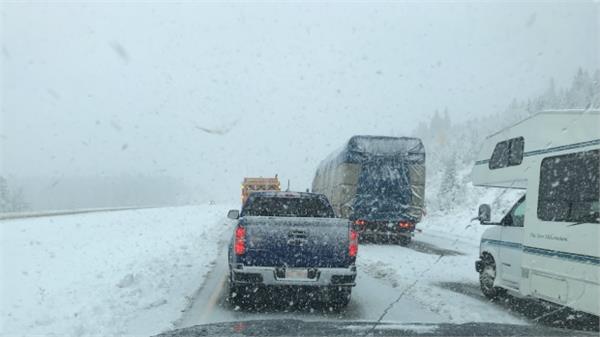 coquihalla highway reopens near kamloops after snow forces closure