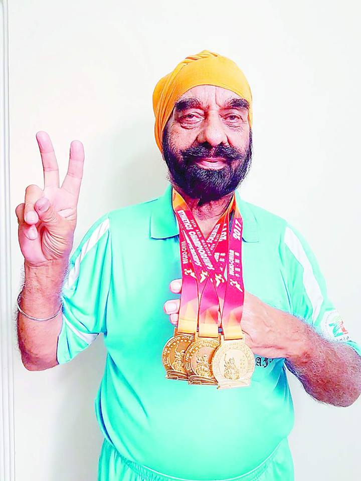 85 ਸਾਲ ਦੀ ਉਮਰ ''ਚ ਕੈਪਟਨ ਸਿੱਧੂ ਨੇ ਨਵੇਂ ਕੀਰਤੀਮਾਨ ਕੀਤੇ ਸਥਾਪਿਤ