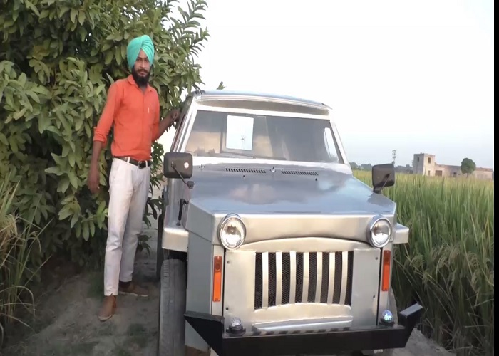 ਤਸਵੀਰਾਂ ''ਚ ਦੇਖੋ ਨੌਜਵਾਨ ਦਾ ਕਮਾਲ, 60 ਹਜ਼ਾਰ ਰੁਪਏ ''ਚ ਬਣਾਈ ਕਾਰ