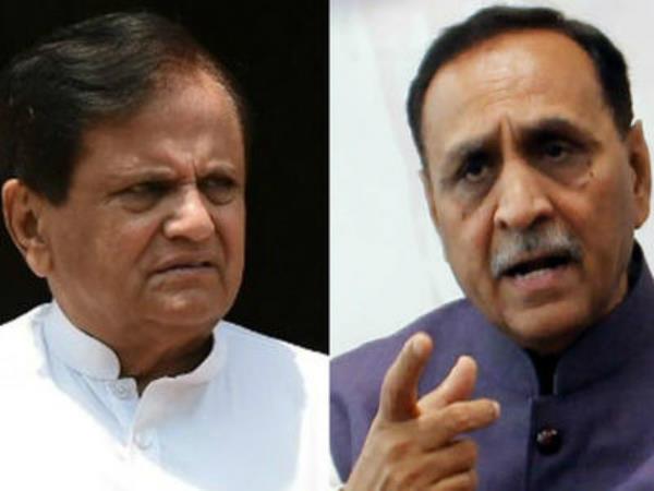 gujarat chief minister vijay rupani s big charge on ahmed patel