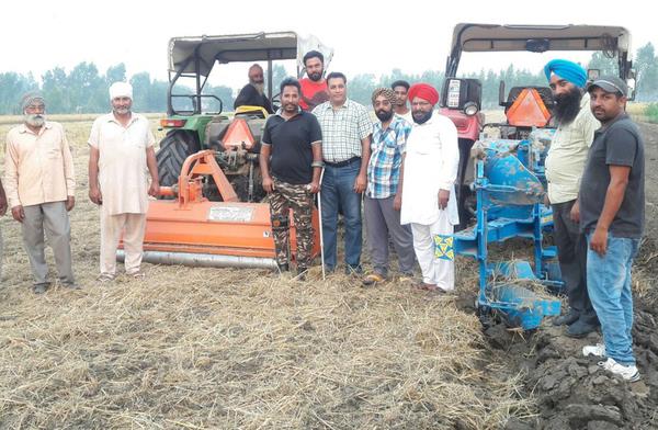 example of parli farming in the field of 14 farmers