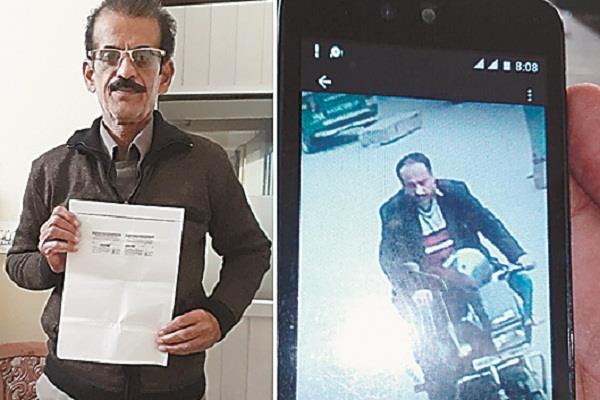 the motorcycle was the theft  was c c t v   even capture in camera