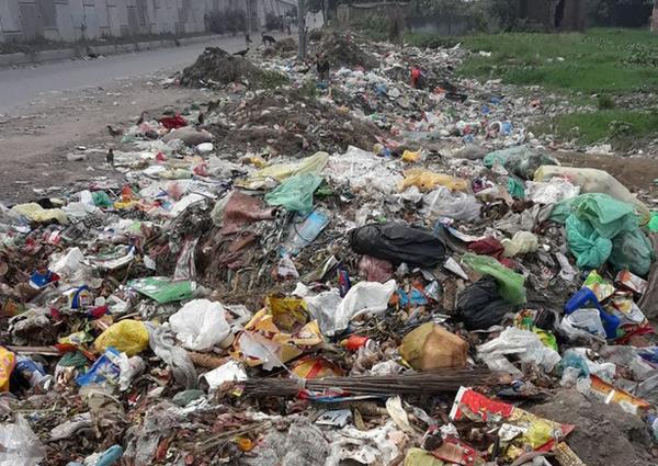 distressed people from the filth in the historic town of korha