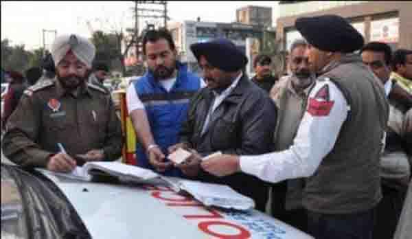 traffic police blocked the blockade on the occasion of the prakash purab