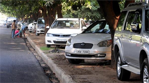 in chandigarh the process of the registered car registratin pay road tax