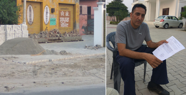 ਸੜਕ ਤੋਂ ਉੱਚੀ ਉਸਾਰੀ ਗਲੀ ਦੇ ਰਹੀ ਏ ਹਾਦਸਿਆਂ ਨੂੰ ਸੱਦਾ