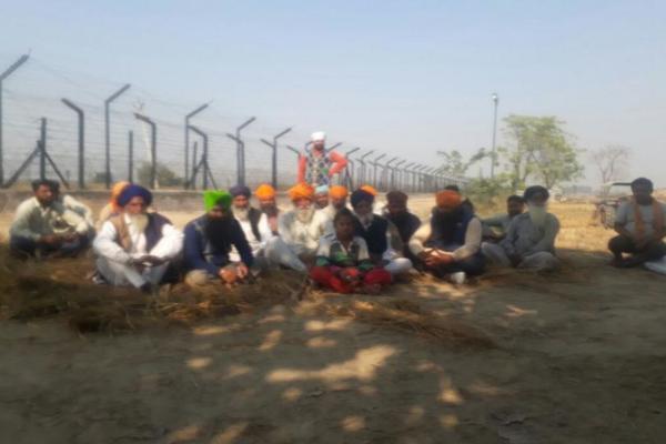 the farmers planted seeds s  f  protest against