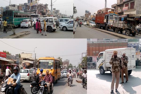goddess of traffic problems on the main streets and roads of bhikhiwind