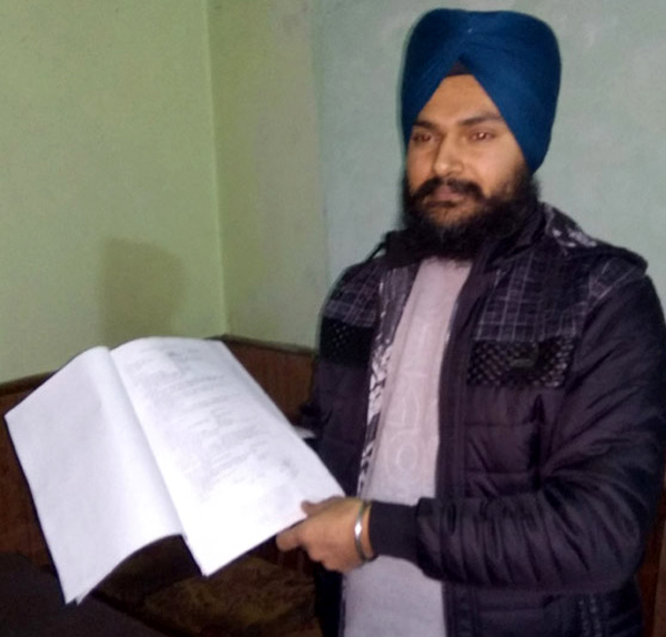 ਥਾਣੇਦਾਰ ''ਤੇ ਇਕ ਵਿਅਕਤੀ ਨੇ ਨਾਜਾਇਜ਼ ਕਬਜ਼ਾ ਕਰਨ ਦੇ ਲਾਏ ਦੋਸ਼