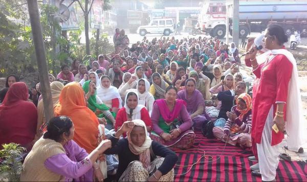 anganwadi workers  ctu  started demonstrations of dharna