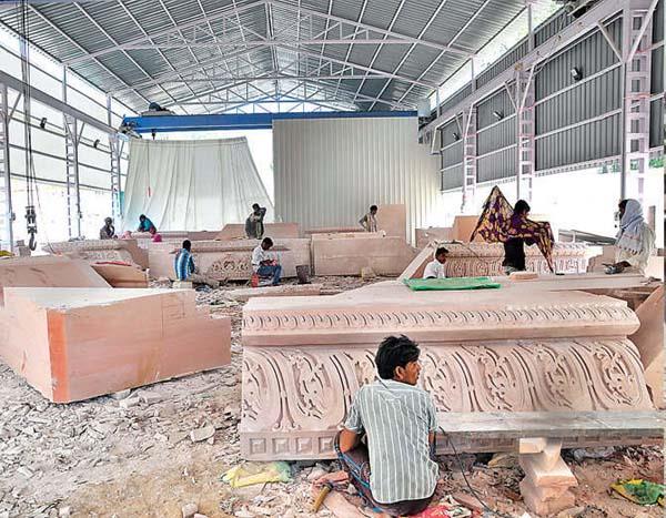 then the issue of ram temple construction