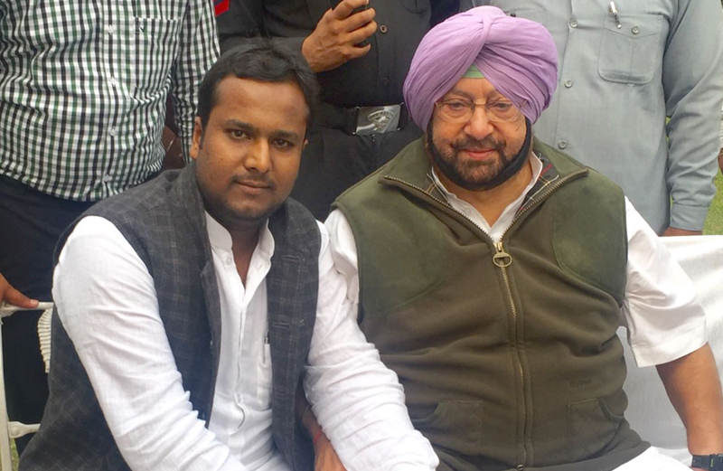 ਕਾਂਗਰਸ ਦੇ ਸੀਨੀਅਰ ਮੀਤ ਪ੍ਰਧਾਨ ਜਿਮੀ ਗਰਗ ਨੇ ਲਿਆ ਮੁੱਖ ਮੰਤਰੀ ਤੋਂ ਆਸ਼ੀਰਵਾਦ