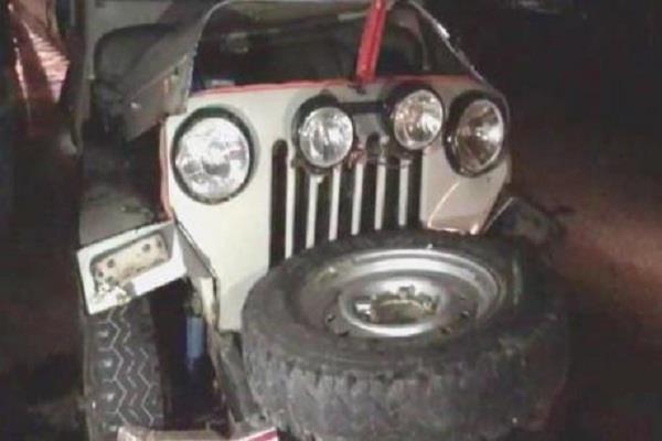 jeep and bike accident in ballia