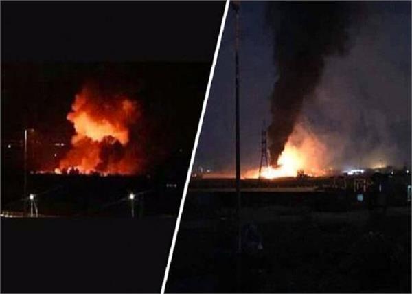 israeli army plummeted bombs on the syrian arms depot