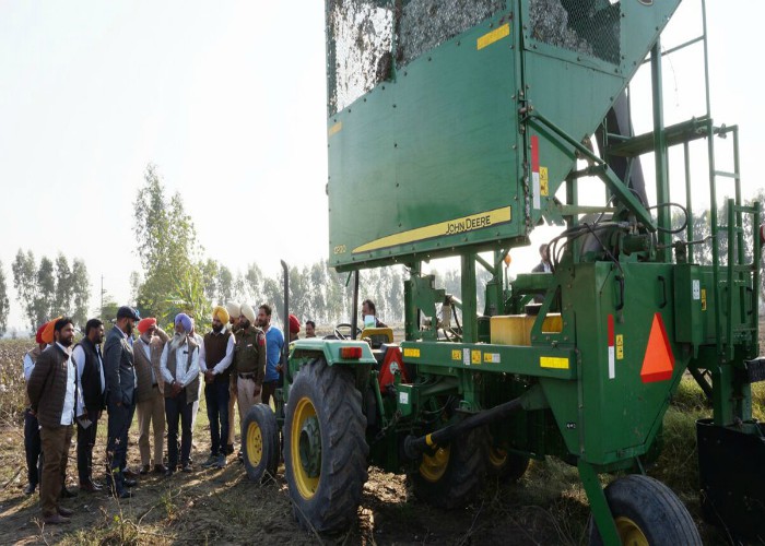 ਨਰਮੇ ਦੀ ਖੇਤੀ ਦੇ ਮਸ਼ੀਨੀਕਰਨ ਦਾ ਪਾਇਲਟ ਪ੍ਰੋਜੈਕਟ ਜ਼ਿਲਾ ਸ੍ਰੀ ਮੁਕਤਸਰ ਸਾਹਿਬ ''ਚ ਸ਼ੁਰੂ