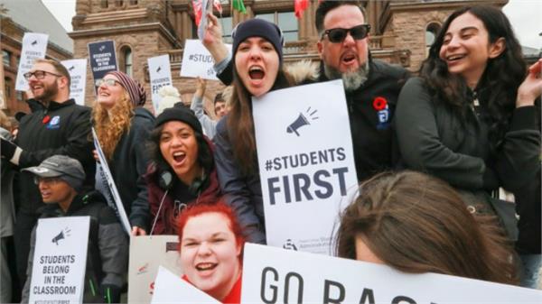 ontario college strike  students eligible for a full semester fee
