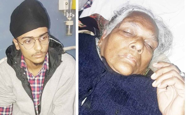 ਸੜਕ ਹਾਦਸੇ ''ਚ 2 ਸਕੂਟਰੀ ਸਵਾਰ ਜ਼ਖ਼ਮੀ