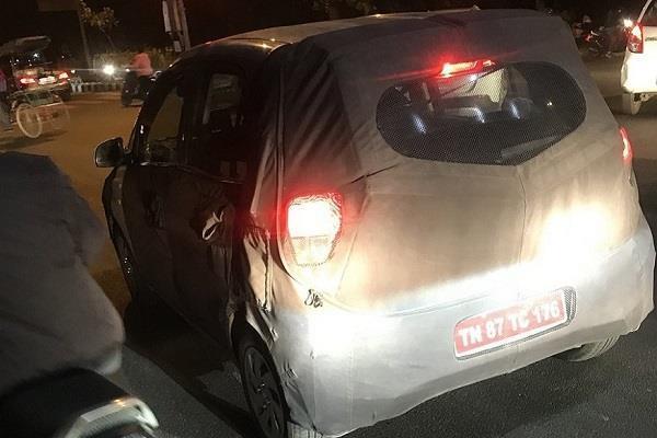 spot the car during the testing of hyundai