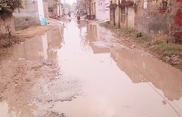 ਮੀਂਹ ਕਾਰਨ ਲਿੰਕ ਸੜਕ ਨੇ ਵੱਡੇ ਛੱਪੜ ਦਾ ਰੂਪ ਧਾਰਿਆ