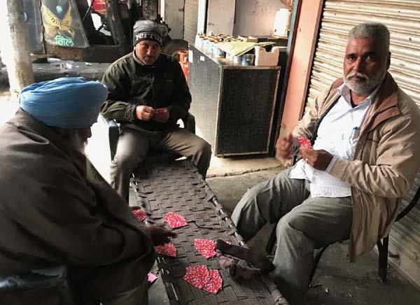 shocking on the face of the farmers with rain