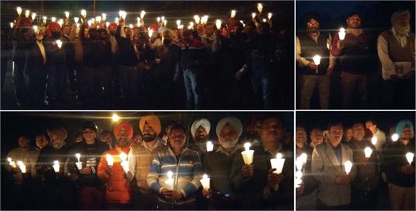 candle march to save the thermal plants