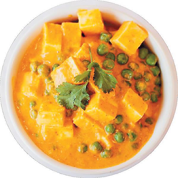 matar paneer in mid day meal