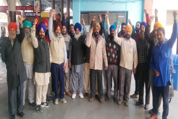 a protest demonstration against a driver