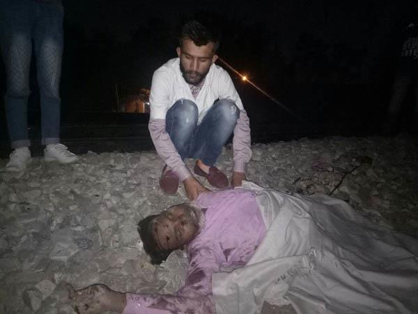 death due to fall under train