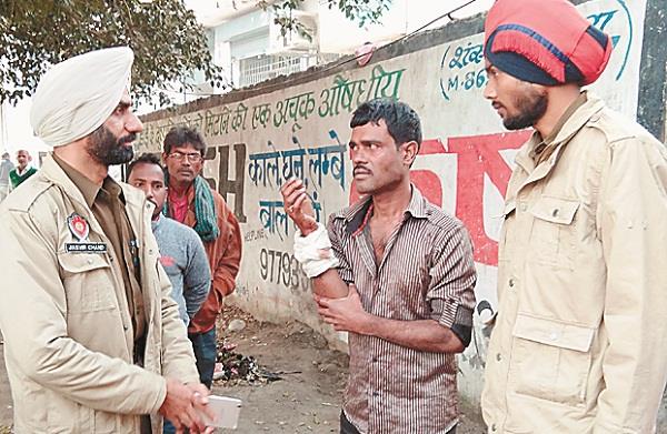 looted loot  in preparation for police action