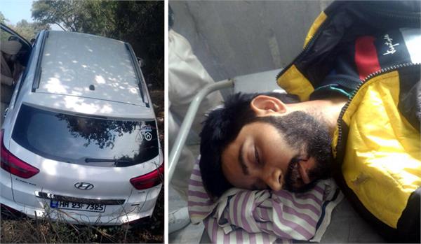 man die in accident