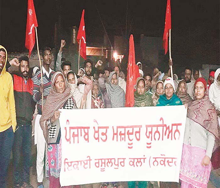 ਖੇਤ ਮਜ਼ਦੂਰਾਂ ਵੱਲੋਂ ਕਰਜ਼ਾ ਮੁਆਫੀ ਨੀਤੀ ਖਿਲਾਫ ਲੋਕ ਚੇਤਨਾ ਰੈਲੀ