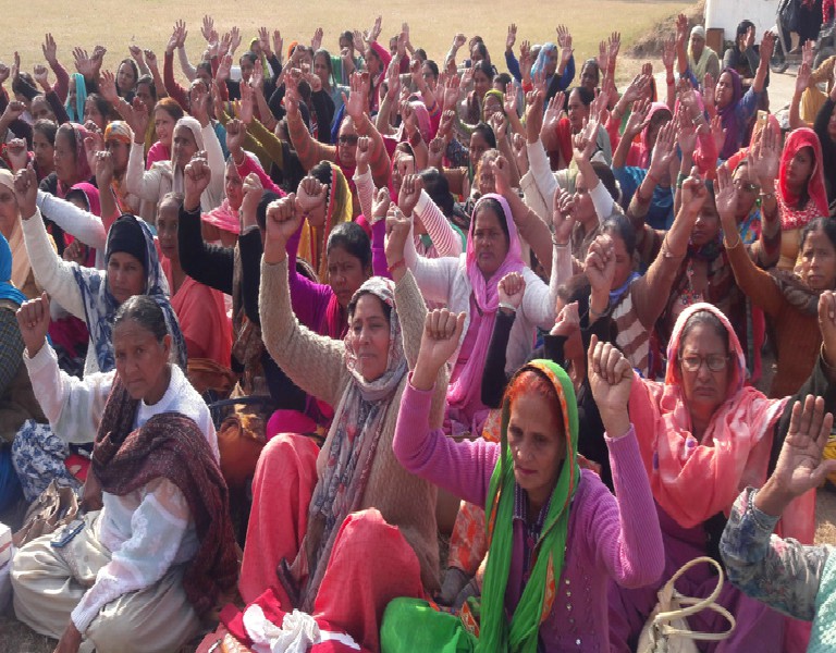 ਆਂਗਣਵਾੜੀ ਵਰਕਰਾਂ ਵੱਲੋਂ ਕੱਢੀ ਗਈ ਜੇਤੂ ਰੈਲੀ