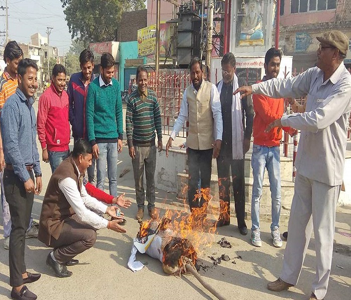 ਗਲਤ ਸ਼ਬਦਾਵਲੀ ਵਰਤਨ 'ਤੇ ਸਲਮਾਨ ਖਾਨ ਦਾ ਫੁਕਿਆ ਪੁੱਤਲਾ