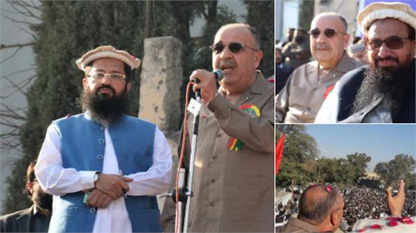 hafiz rally palestinian ambassador presence india angry