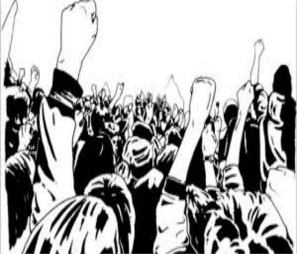 industry park  acquisition land  dharna