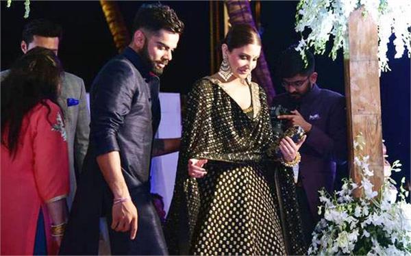 at the reception party of virat  this player gets to see all the senses